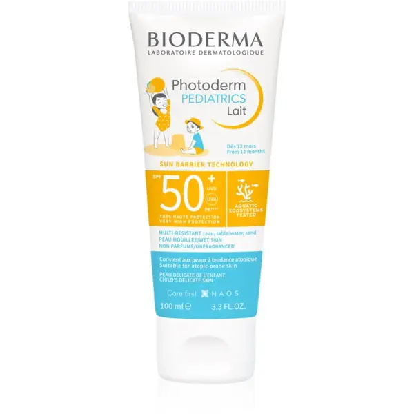Bioderma Photoderm Pediatrics opaľovacie mlieko pre deti 100 ml