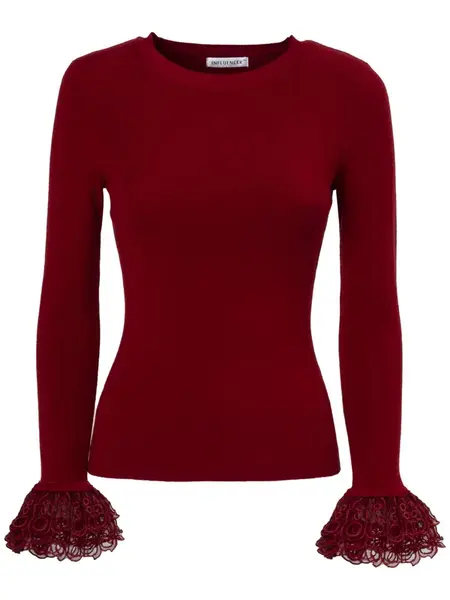 Influencer Sveter  čerešňová