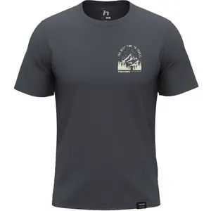 Hannah STITCH Pánské bavlněné tričko, tmavě šedá, velikost