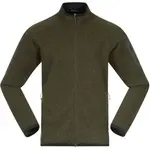 Bergans KAMPHAUG Pánská fleece mikina, khaki, velikost