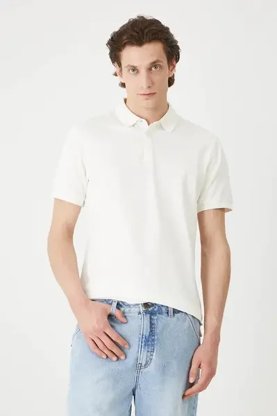 Bavlněné polo tričko Medicine pánské, béžová barva