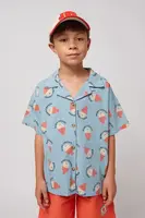 Dětská bavlněná košile Bobo Choses Morning Egg modrá barva, 125AC026