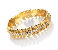 Hot Diamonds Pozlacený prsten s topazy a diamantem Selene DR303 54 mm