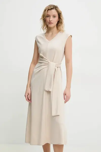 Šaty Answear.LAB béžová barva, midi