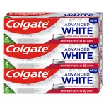 COLGATE Advanced Zubní pasta White Baking Soda & Volcanic Ash 3 x 75 ml