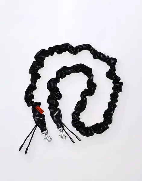 Topologie Bungee Strap Black Synthetic Leather