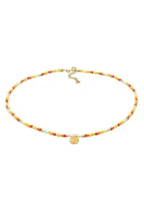 ELLI Retiazka  zlatá / zelená / červená / biela