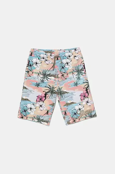 Dětské bavlněné šortky Guess více barev, nastavitelný pas, L5GD13 KA6R4