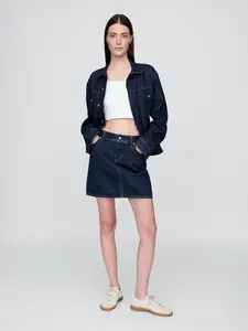 GAP rifľová mini sukňa