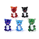 Handmade Lampwork Cat Figurine Display Decorations
