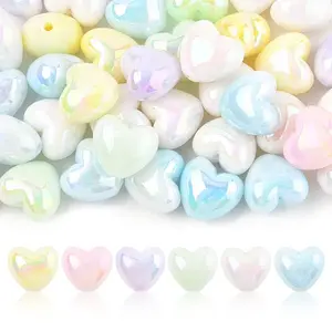 40Pcs UV Plating Acrylic Beads