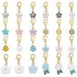 24Pcs Alloy Enamel Locking Stitch Markers