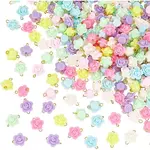 200Pcs Opaque Acrylic Beads Connector Charms
