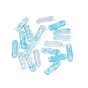 Picasso Transparent Glass Bugle Beads