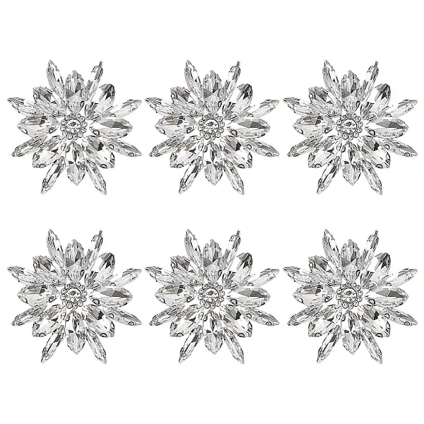 6Pcs Alloy Garment Accessories