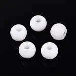 Natural White Jade European Beads