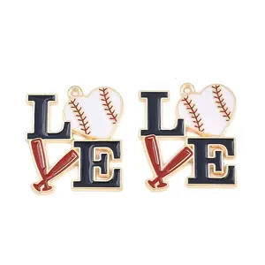 Sport Alloy Enamel Pendants