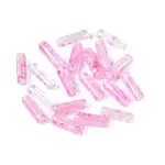 Picasso Transparent Glass Bugle Beads