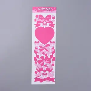 Bowknot & Heart Pattern Decorative Stickers Sheets