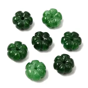 Natural Myanmar Jade Dyed Carved Beads