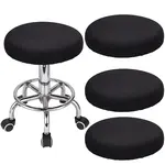 4Pcs Polyester Round Stool Cover