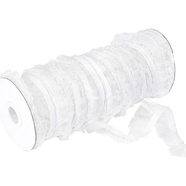 Chinlon Organza Elastic Lace Ribbon