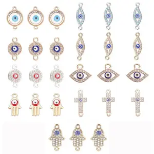 Alloy Rhinestone Links connectors