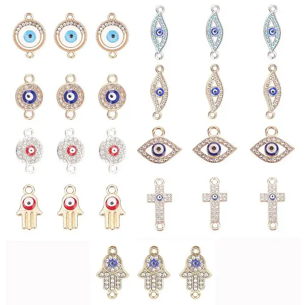 Alloy Rhinestone Links connectors