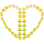 40Pcs 5 Style Transparent Enamel Acrylic Beads