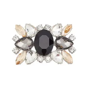 Alloy Glass Detachable Shoe Buckle Clips