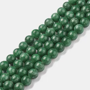Natural Mashan Jade Round Beads Strands