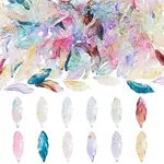 144Pcs 12 Colors Glass Pendants