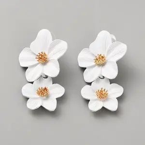 Alloy Dangle Stud Earrings