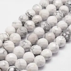 Natural Howlite Beads Strands