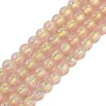 Handmade Foil Lampwork Beads Strands