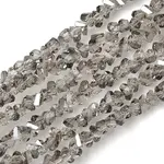 Electroplate Transparent Glass Beads Strands