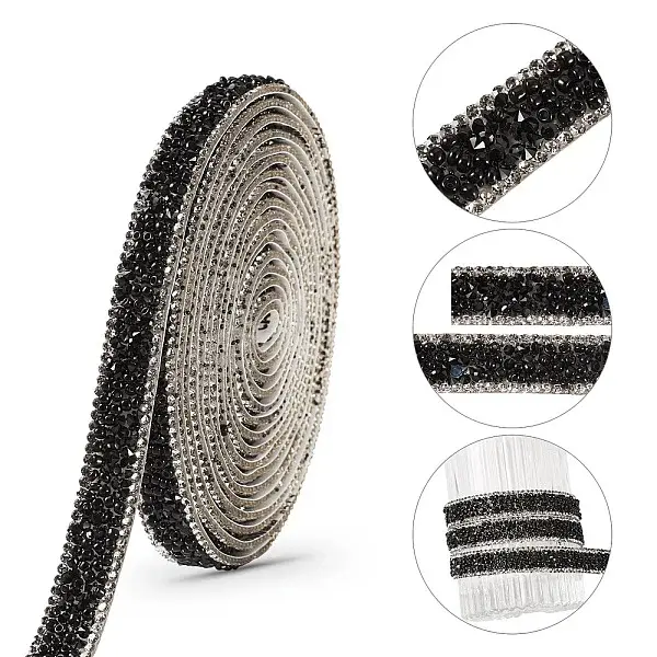 Hotfix Rhinestone Ribbon Trimming