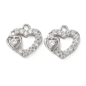 Brass with Cubic Zirconia Pendants