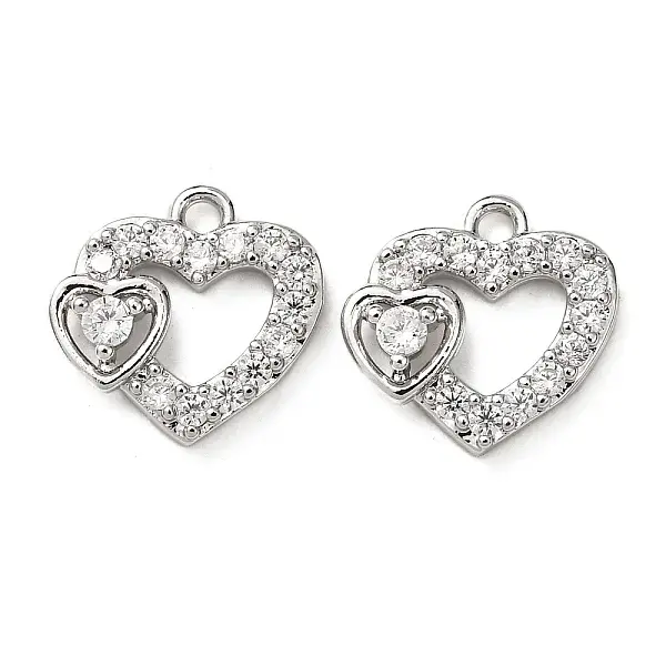 Brass with Cubic Zirconia Pendants