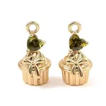 Brass Micro Pave Cubic Zirconia Pendants