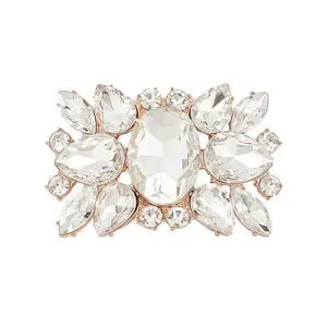 Alloy Glass Detachable Shoe Buckle Clips