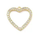 Brass Micro Pave Cubic Zirconia Pendants