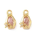 Brass with Cubic Zirconia Charms