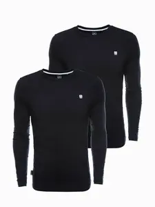Ombre Men's longsleeve set with elastane - MIX 2