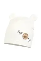 Kojenecká čepice Jamiks PETRU béžová barva, z tenké pleteniny, JWH081