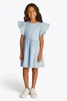 Dívčí šaty Tommy Hilfiger modrá barva, mini, KG0KG08472