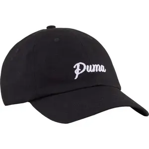 Puma ESSENTIALS SCRIPT DAD CAP Kšiltovka, černá, velikost
