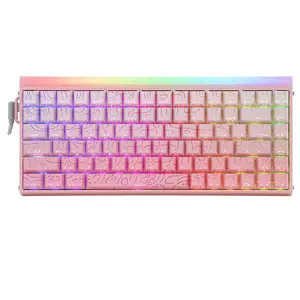 AULA HERO84 75% Wired Magnetic Gaming Keyboard 84-Key Hall Effect Switch 8000Hz Polling Rate RGB Backlit Adjustable Actuation