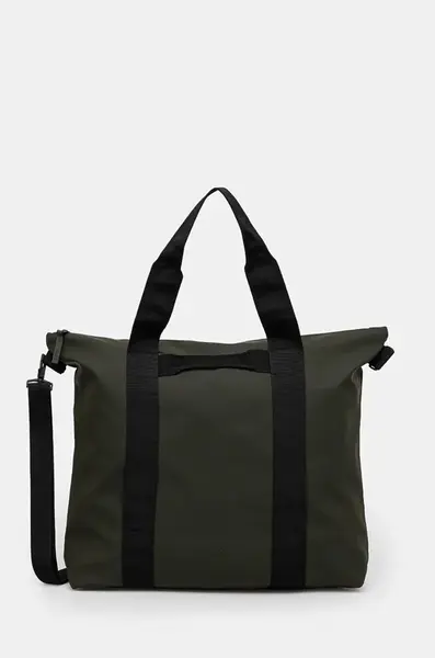 Taška Rains Tote Bag W3 zelená barva, 14150.03