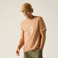 Pánské bavlněné tričko regatta cline ix béžová xxl